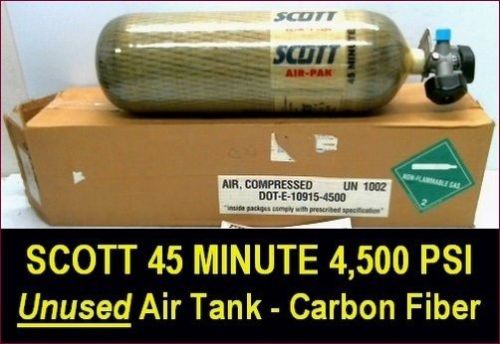 Scott 4500psi air tanks - carbon fiber - all unused for sale