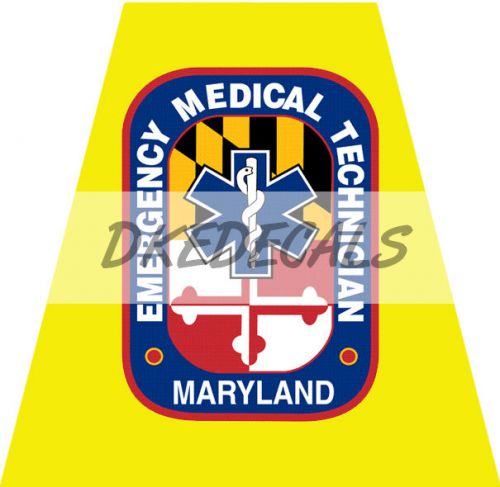 Firefighter helmet tets - single - tetrahedrons fire sticker maryland - md emt for sale