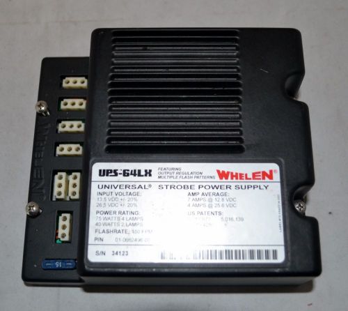 Whelen Universal Strobe Power Supply Strobe Flasher UPS-64LX 4 Input (Used)