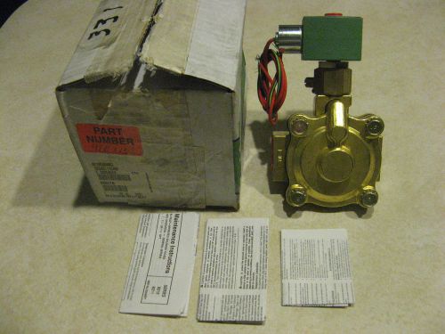 Asco Red-Hat II Solenoid Valve 8210G004MO 1&#034; 120V 2 Way Normally Closed