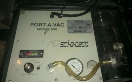 Sci-o-tech port-a-vac 850 suction pump vacuum dg* for sale