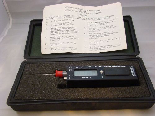 Electronic digital psychrometer model 622 for hvac used for sale