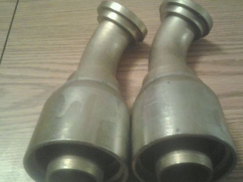 2 new weatherhead  compatible c6145-20-20-bw  4 wire 1 1/4&#034; 45°  flange fittings for sale