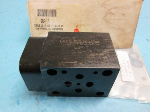 Ebp/t-1fy0-a2 sun hydraulics hydraulic cartridge valve block for sale