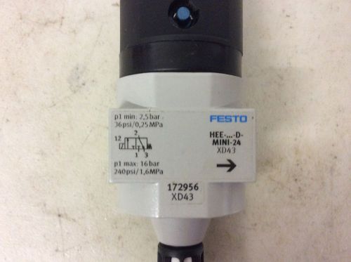 Festo pneumatic hee-d-mini-24 xd43 172956 air valve heedmini mseb-3-24v dc for sale