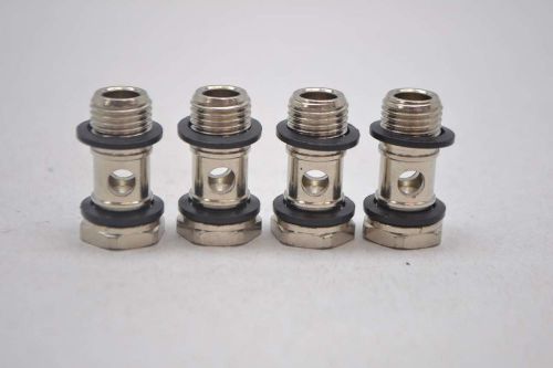 LOT 4 NEW NORGREN 20-A00-0028 STAINLESS QUICK CONNECT BANJO BOLT 1/4IN D418021