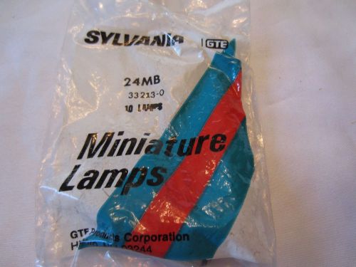 Bag of 5 Sylvania 24MB S24MB 33213-0 Miniature Lamps Light Bulbs