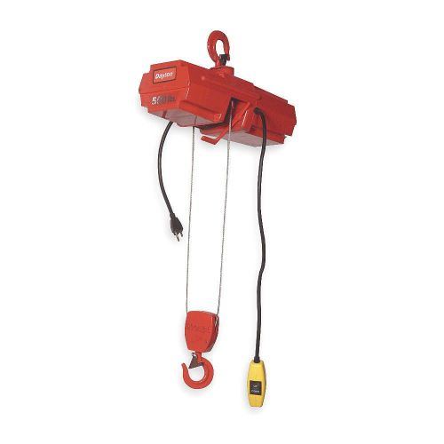 Dayton electric wire rope hoist (single, 500 lb). model: 4gu72 for sale