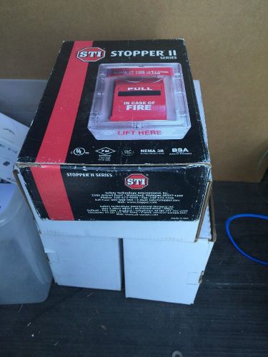 New in box: sti stopper ii 1200a w/o horn, 4&#034; backbox alarm enclosure for sale