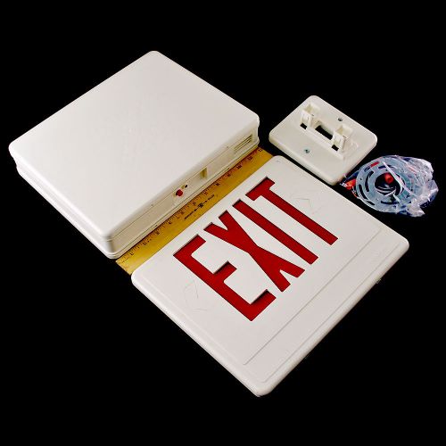 Set of 2- NIB PEX Thermoplastic Exit Sign- LED single or twin face