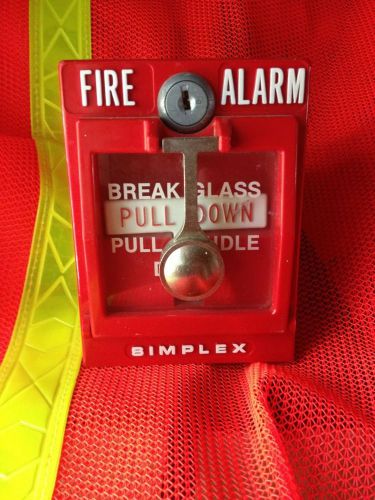 Need to sale simplex 4251-30 3a 30 v fire alarm pull station - with glass for sale