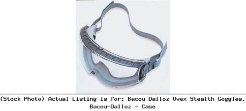 Bacou-dalloz uvex stealth goggles, bacou-dalloz - case: s3960ci for sale