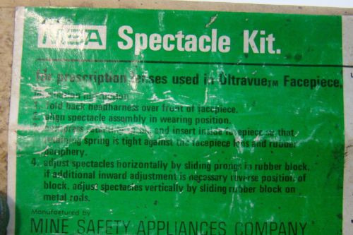 MSA Spectacle Kit for prescription lenses used in Ultravue Facepiece 454819