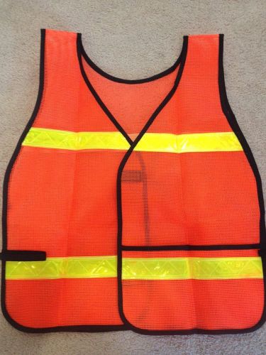 Adult size orange safety vest for sale