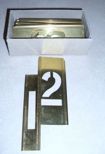 Brass 2&#034; and 1&#034; stencil kits for sale