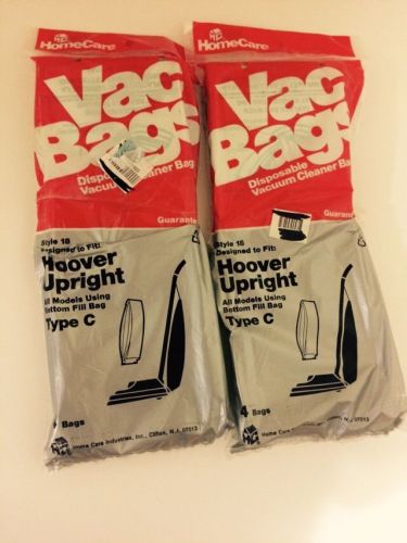 (3186.) Vac Bags Type &#034;C&#034; for Hoover Upright 2 Pack