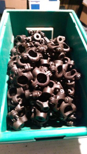 LOT OF 10 3/4&#034; BLACK MALLEABLE SPLIT RINGS FREE SHIPPING