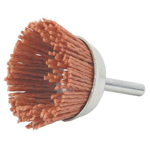 2&#034; 80 grit nylon abrasive cup wheel with 1/4&#034; shank, 4500 rpm max, 1-1/4&#034; shank for sale