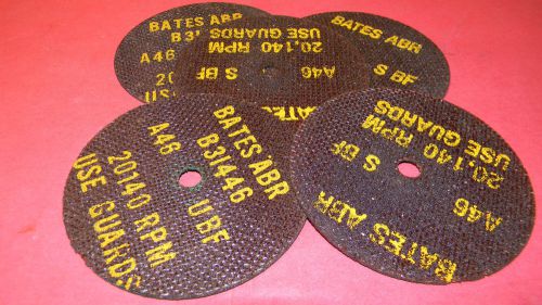 BATES ABR 1/4&#034; ARBOR 4&#034;DIA 042T WIDE CUT OUT WHEEL LOT OF 5 NEW