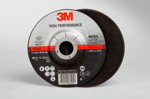 3M High Performance Cut-Off Wheel T27 66584 6 in x .045 in x 7/8 in Inner Ctn