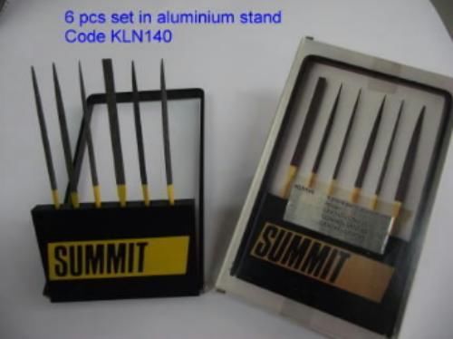 (u24) bn 6 pcs set black diamond needle files l140  aluminium stand jewellers for sale