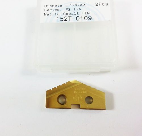 NEW 1-9/32&#034; Allied  AMEC #2  T-A Cobalt TiN Spade Inserts (1pc)  (G625)