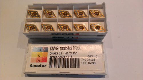 Seco DNMG331-M3 TP200 Carbide Inserts 10pcs (DNMG110404-M3 TP200)