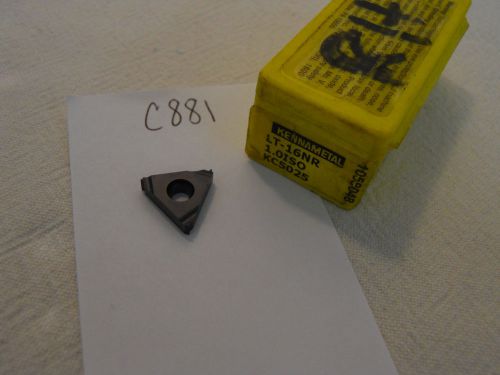 10 new kennametal lt-16nr 1.0iso threading carbide inserts. grade: kc5025 {c881} for sale