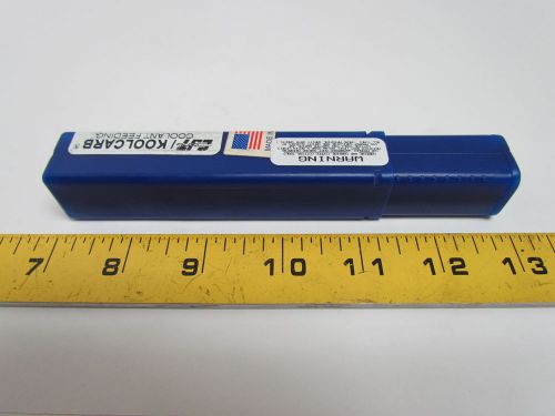 Cjt koolcarb solid carbide drill .6299&#034; 2 straight flute coolant feeding 6&#034;oal for sale