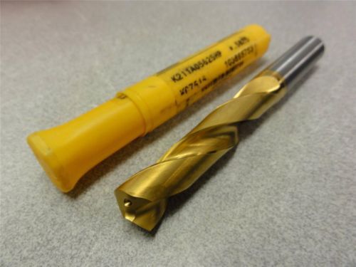 NEW Kennametal  .5625&#034; Solid Carbide Coolant Drill Tin Coated K211A05625HP