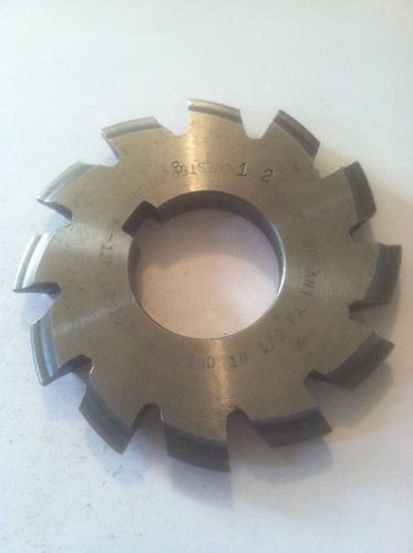 USED INVOLUTE GEAR CUTTER #8 12P 12-13T 14.5PA HS NATIONAL