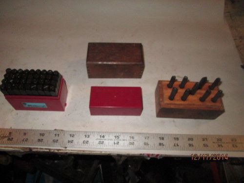 MACHINIST LATHE MILL Lot of Machinist Steel Letter and Number Stamp s Punch es s