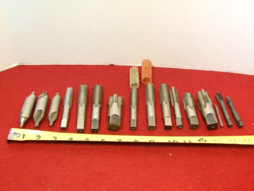 ASSORTED LOT OF large 16 GUN REAMERS ETC  Metal Machinist parts  lot #4