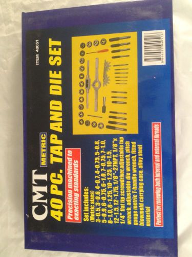 Cmt metric 40 piece tap and die set 40051 for sale