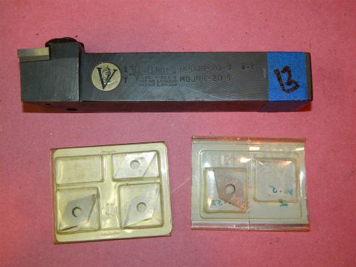 Valenite mdjnr-20-5 indexable tool holder 1 1/4 x 1 1/4 x 7 w- inserts  lot #13 for sale