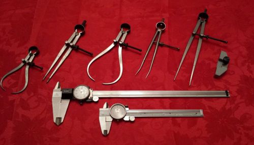 LOT OF MITUTOYO CALIPERS, MACHINIST TOOLS