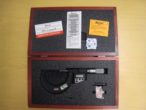 Starrett 733xflz-3 digital  micrometer edp w/spc output, pristine for sale