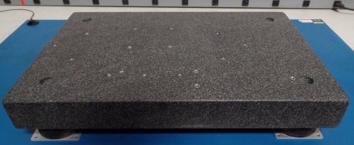 Granite surface plate 26.5&#034; x 17&#034; x 3&#034; w/ barry stabl-levl mount qty x 4 for sale