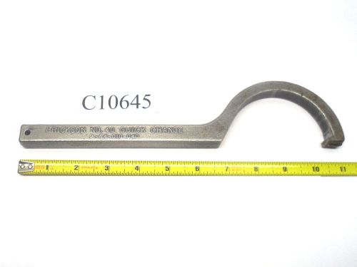 ERICKSON QUICK CHANGE 40 SPANNER HOOK WRENCH 2-64-010-040 NMTB40 NMTB LOT C10645