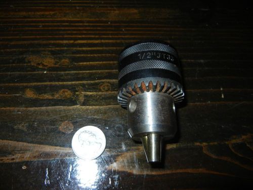 1/32-1/2 INCH JT33 DRILL CHUCK Used works well minor surface rust NO KEY