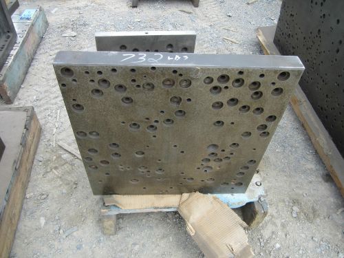 (AB2) 24&#034; X 24&#034; X 2&#034; Face Drilling/Machining Angle Block/Plate 24&#034; X 18.25&#034; Base