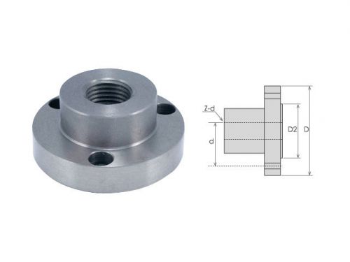Threaded 1-10 backplate/adapter for 4&#034; 3-jaw chuck for sale