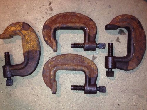 J.h. williams &amp; co. cc-4 vulcan heavy duty c-clamp lot of 4 for sale
