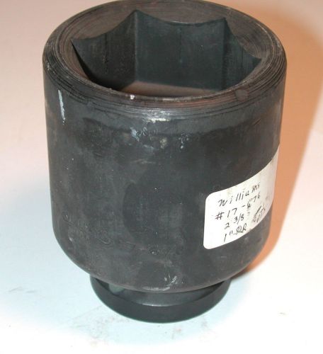 Large nos williams usa 1&#034; dr. 6 pt. 2-3/8 inch deep impact socket no. 17-676 for sale