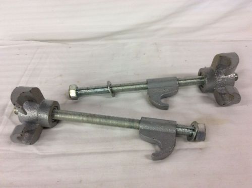 Set Of Twin Screw Silver Vise With 11 1/2&#034; Length