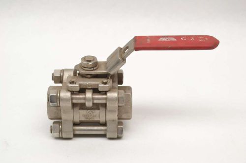 Mas g-3 1000wog cf8m 1/2 in stainless socket weld ball valve b480593 for sale