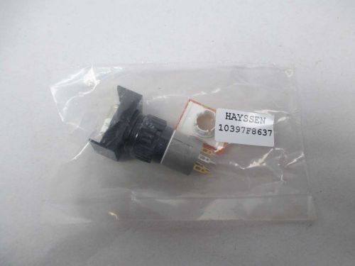 NEW HAYSSEN 10397F8637 PUSHBUTTON SWITCH COLOR YELLOW D374446