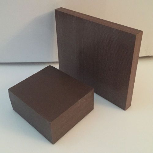 3&#034; Delrin AF Brown Acetal Plastic Sheet - Priced /Square Foot- Cut to Size!