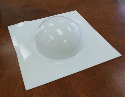 Acrylic Dome / Plastic Hemisphere - White - 10&#034; Diameter WITH OR WITHOUT FLANGE