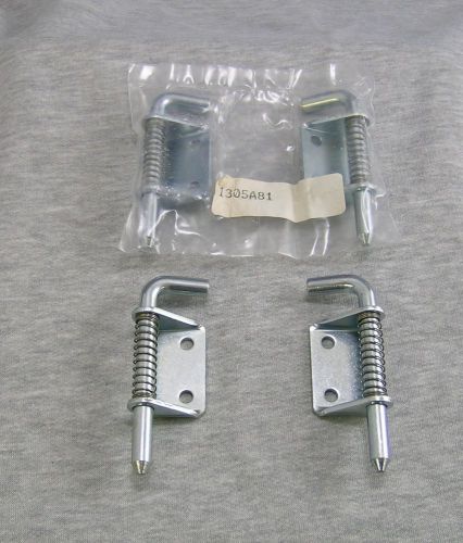 Mcmaster-carr 1305a81 quick disconnect latch hinge pair zinc plated steel spring for sale